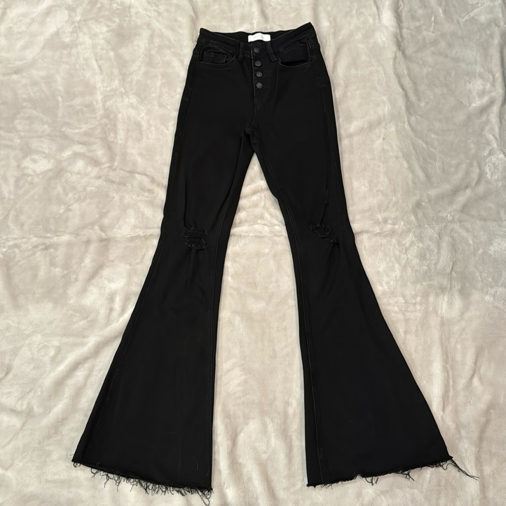 Vervet Distressed Flare Jeans - size 25